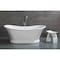 Alfi Brand Arched White Matte Solid Surface Resin Bathroom / Shower Stool ABST77 - alternate 2